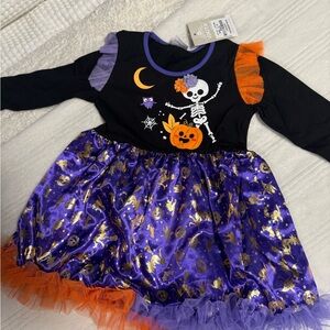 Halloween Skeleton Dress Costume for Kids